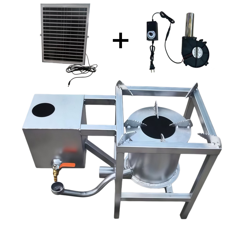 Camping Cooking Stove - Portable Hard Titanium Steel Waste Oil