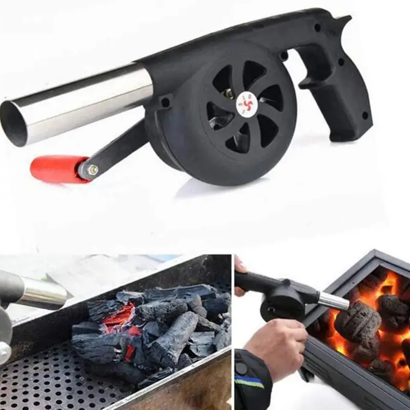 Charcoal Chimney Starter - Outdoor Portable Hand Blower Household BBQ