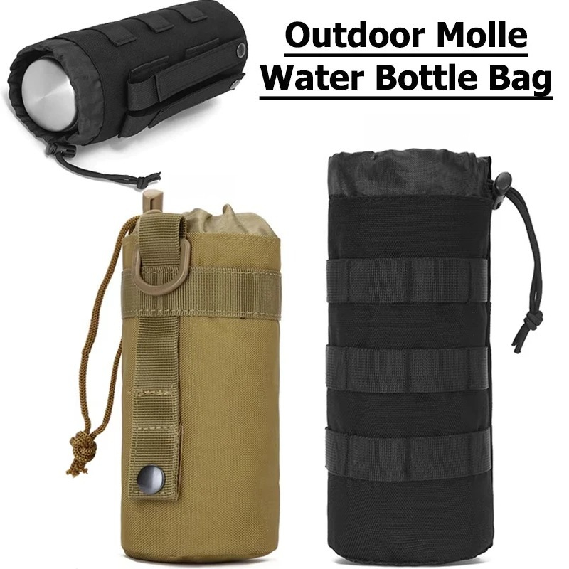 Camping Cooking Bag - Outdoor Molle Water Bottle Bag Kettle