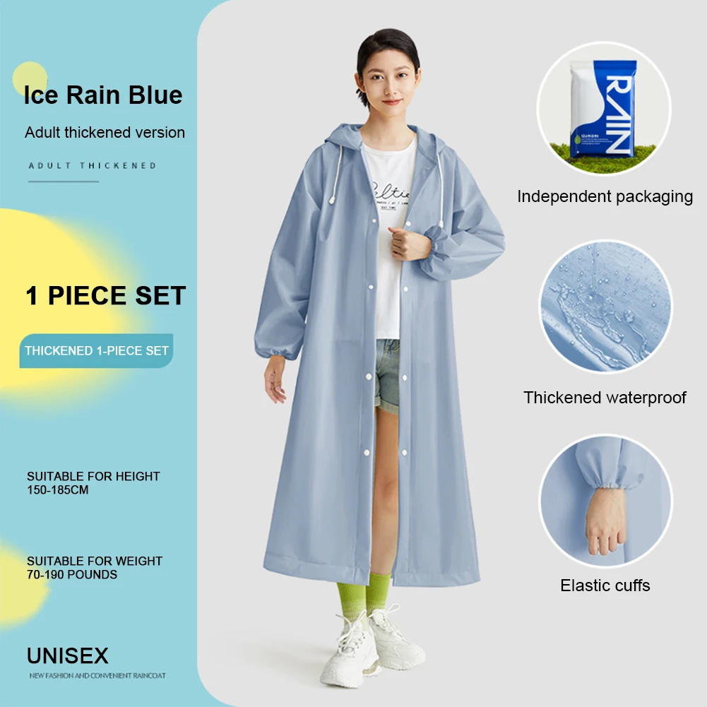 Adult Long Raincoat Non Dispos - огляд і ціна Camping Cooking Windbreak