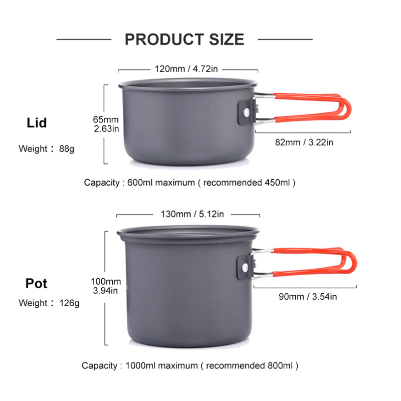 Widesea Camping Cooking Utensi - огляд і ціна Camping Cooking And Dining Set