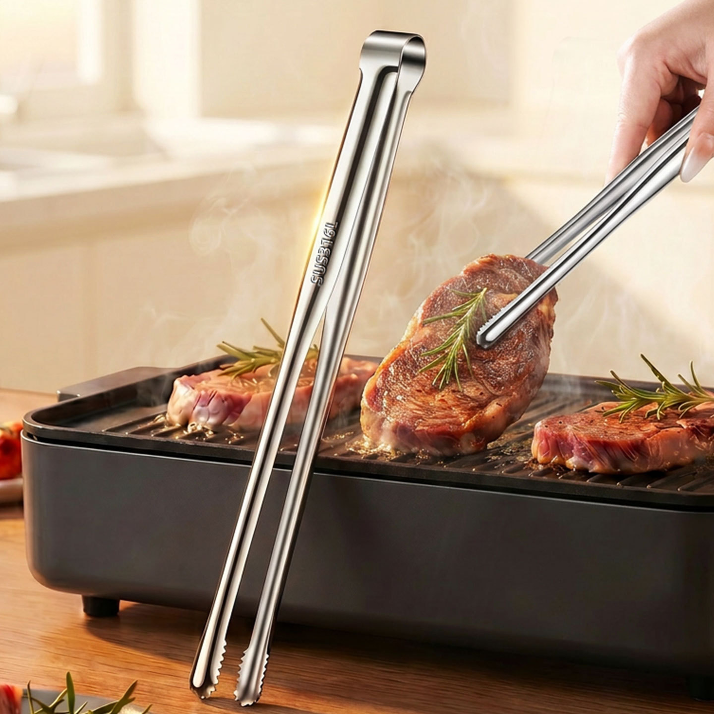 Grill Tongs Meat Culinary Nipp - огляд і ціна Camping Cooking And Eating