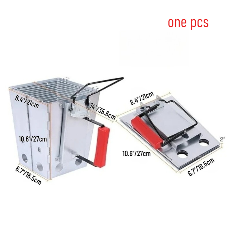 1PCS Collapsible Camping Grill - огляд і ціна Charcoal Chimney Starter