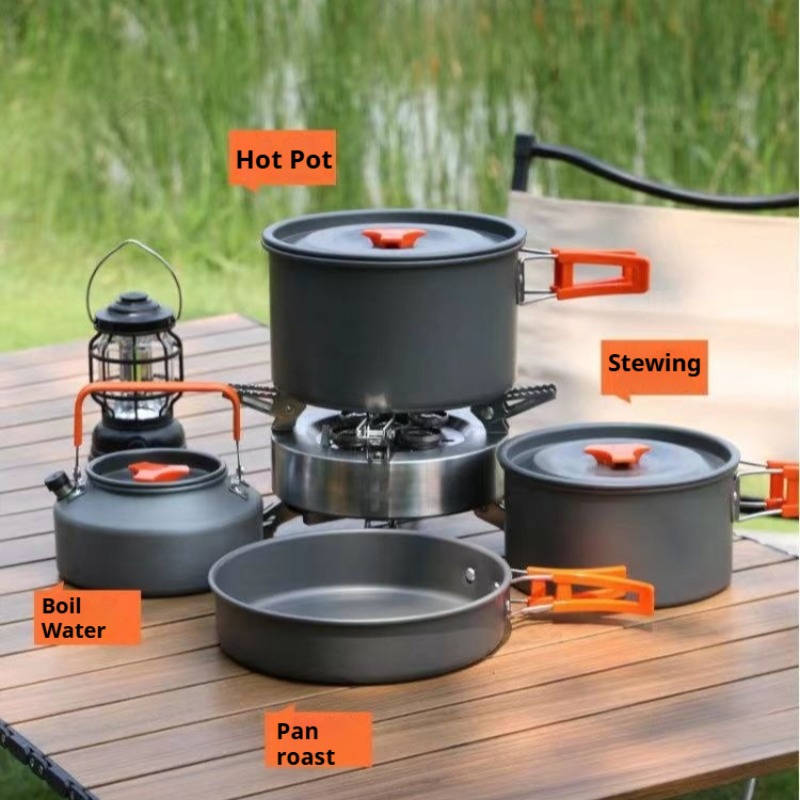 Portable Large Capacity Pot Co - огляд і ціна Camping Cooking Pot Large