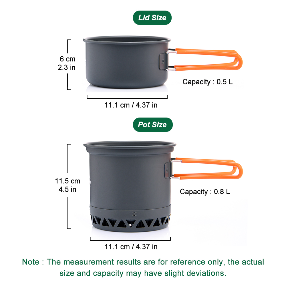 Outdoor Camping Pot 1.3L 2.3L  - огляд і ціна Camping Cooking And Dining Set