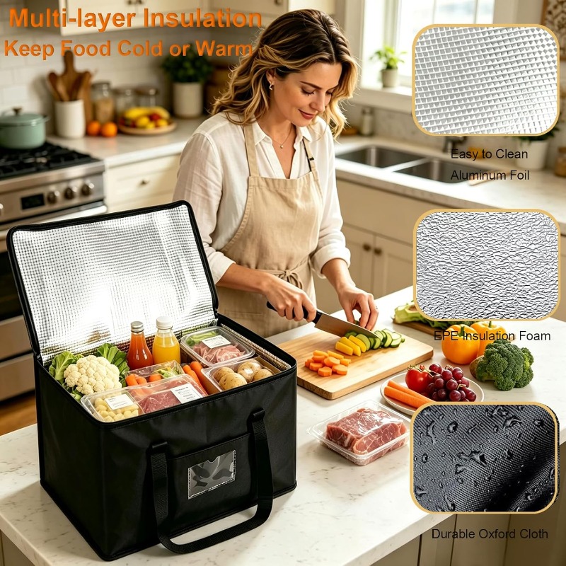 1pc Large Insulated Picnic Coo - огляд і ціна Camping Cooking Food