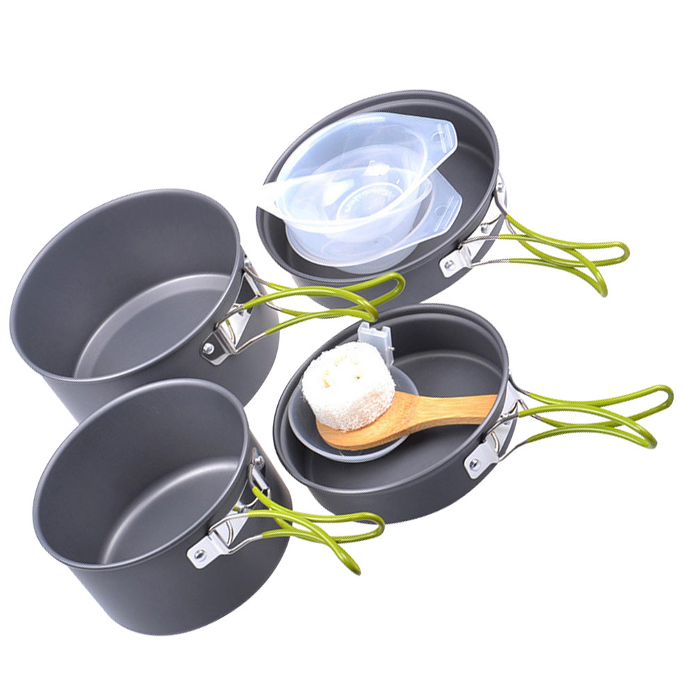 1Set Outdoor Camping Cookware  - огляд і ціна Camping Lightweight Cooking Pot