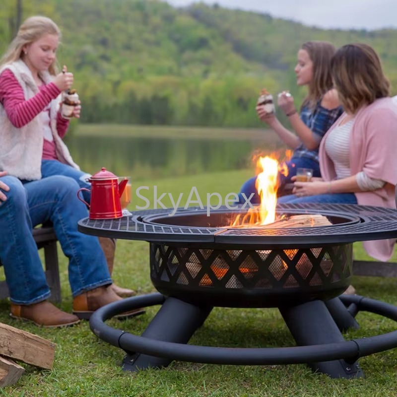 Heavy Duty Outdoor Metal BBQ G - огляд і ціна Camping Cooking Fire Pit
