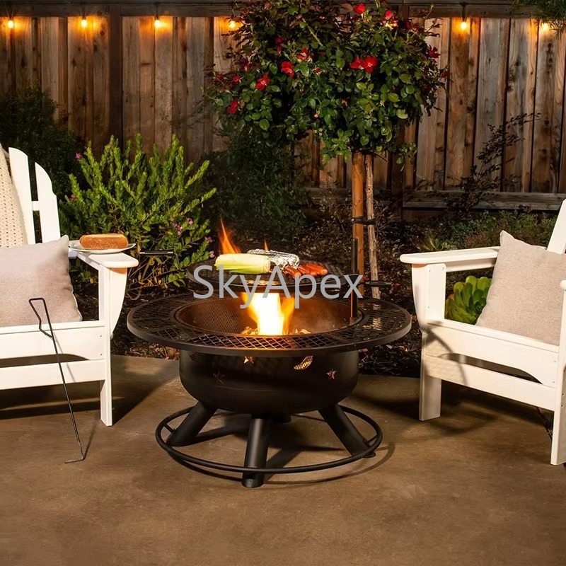 Heavy Duty Outdoor Metal BBQ G - огляд і ціна Camping Cooking Fire Pit