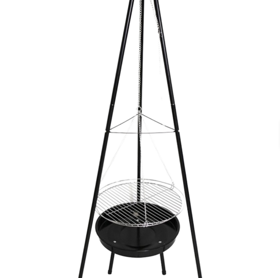 Heavy-Duty Tripod Hanging BBQ  - огляд і ціна Camping Cooking Fire Pit