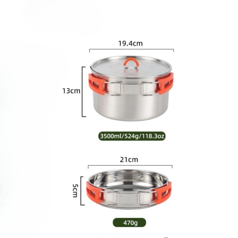 Camping Cookware Set, Lightwei - огляд і ціна Camping Lightweight Cooking Pot