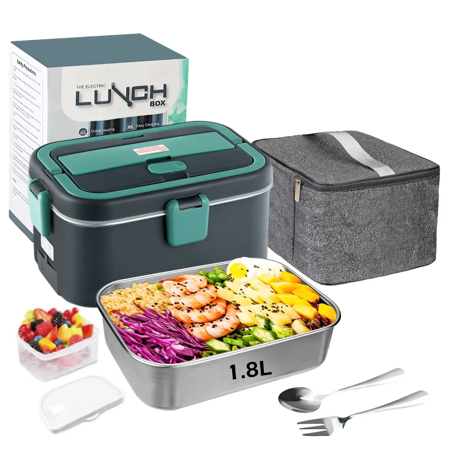 Electric Lunch Box Food Warmer - огляд і ціна Camping Cooking Food