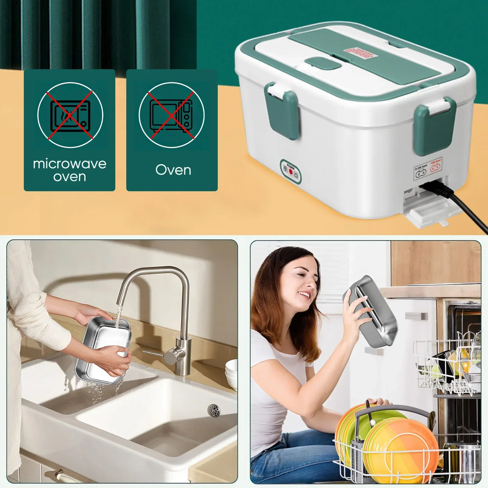 Electric Lunch Box Food Warmer - огляд і ціна Camping Cooking Food