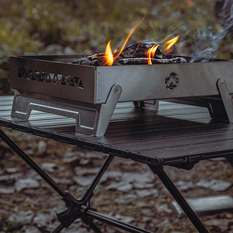 Portable Campfire Fire Pit BBQ - огляд і ціна Camping Cooking Fire Pit
