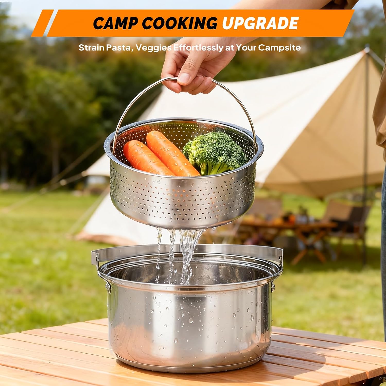 6pcs Cookware Set, 304 Stainle - огляд і ціна Camping Lightweight Cooking Pot