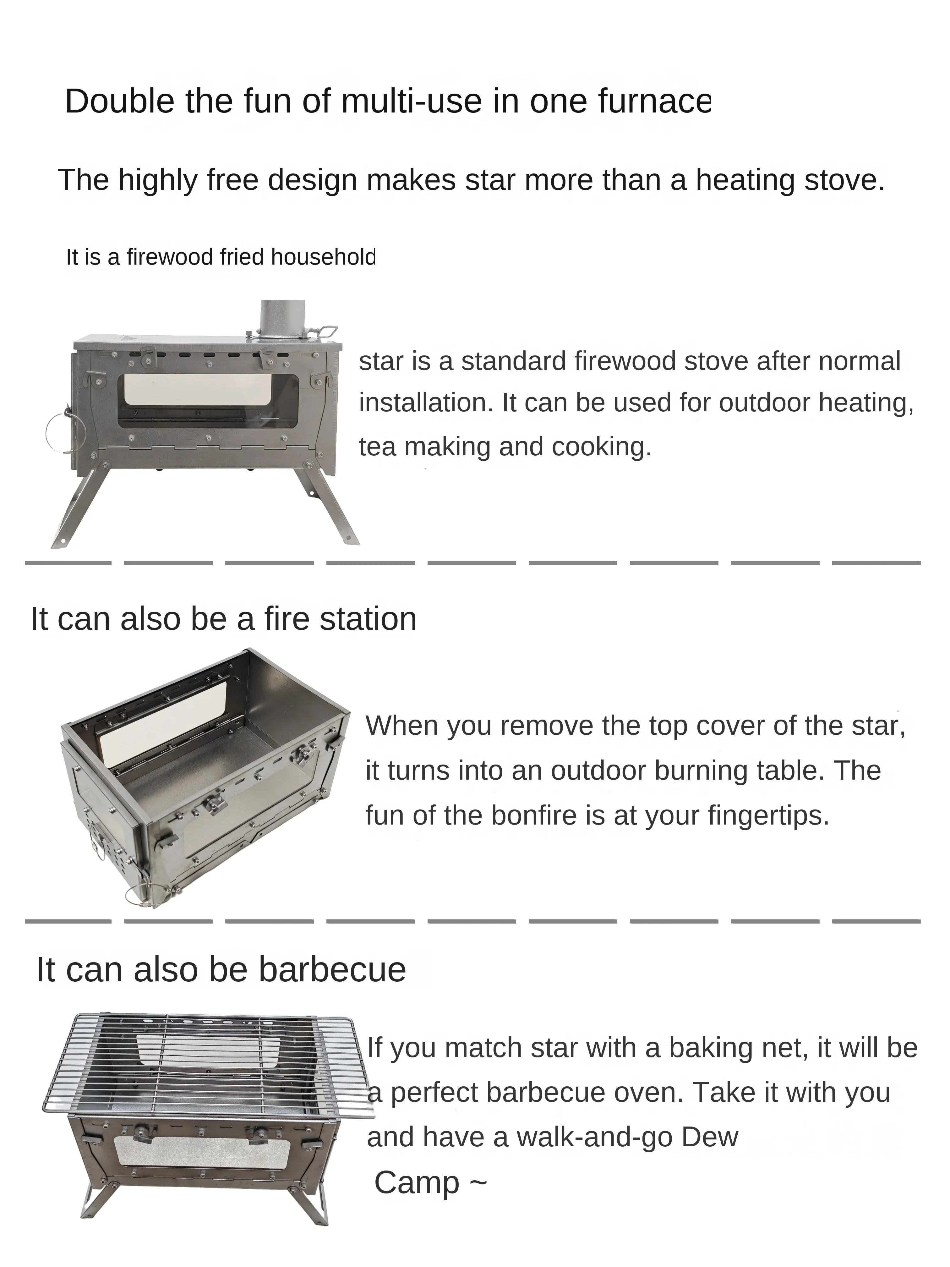 WT Star Ti Titanium Alloy Fold - огляд і ціна Camping Cooking Drawer