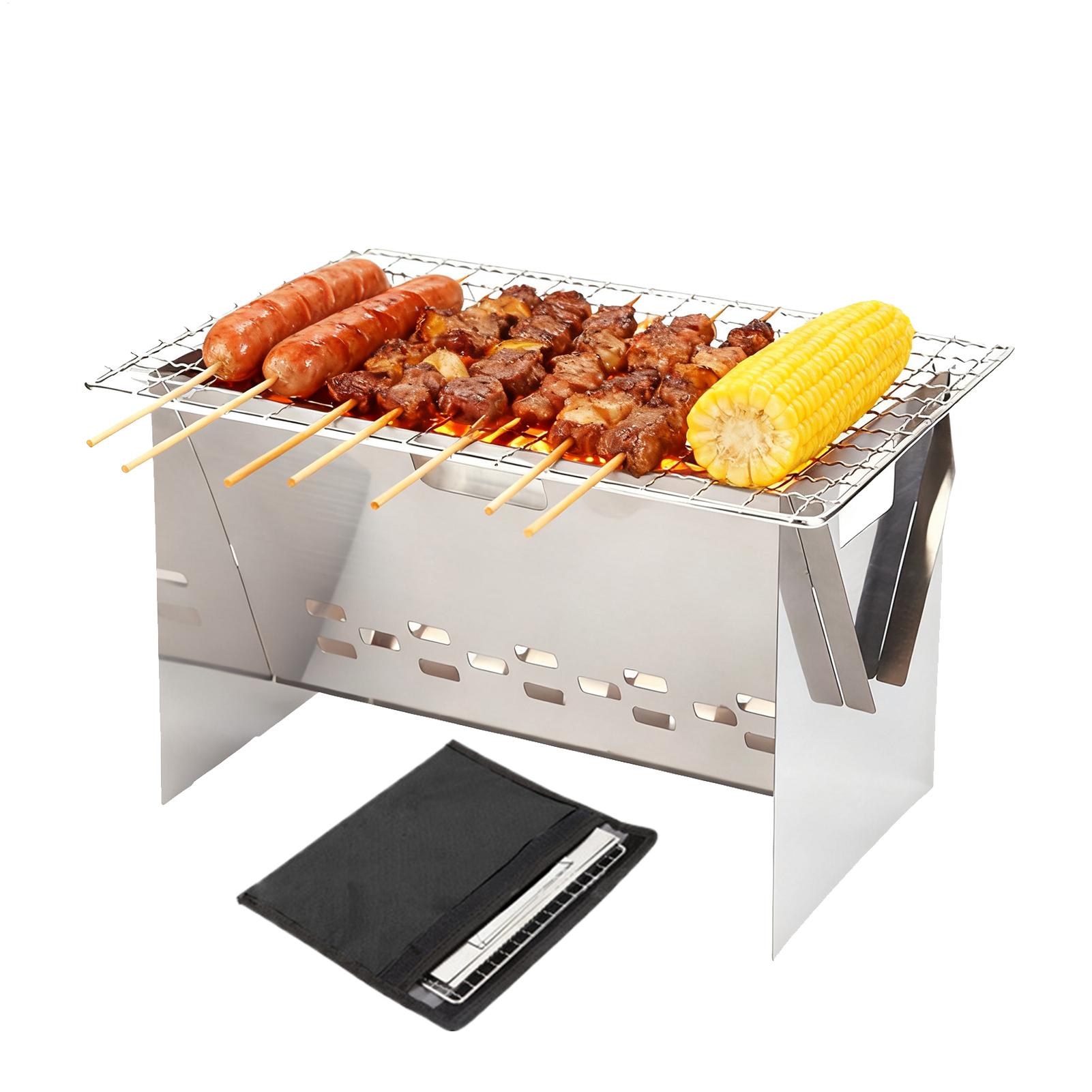 Stainless steel Charcoal Grill - огляд і ціна Camping Cooking Fire Pit