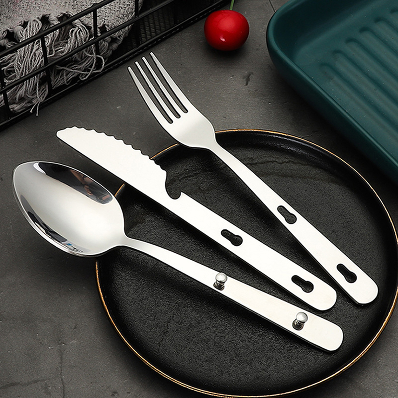 3pcs/set Portable Stainless St - огляд і ціна Camping Cooking And Dining Set