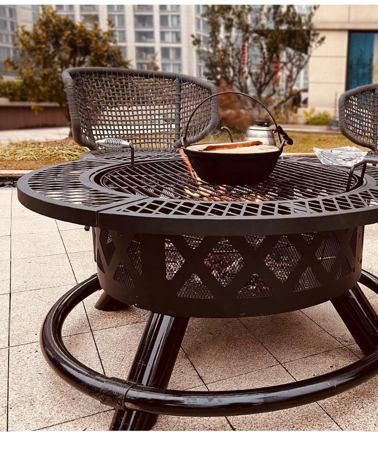 Large Outdoor Wood Burning Fir - огляд і ціна Camping Cooking Fire Pit