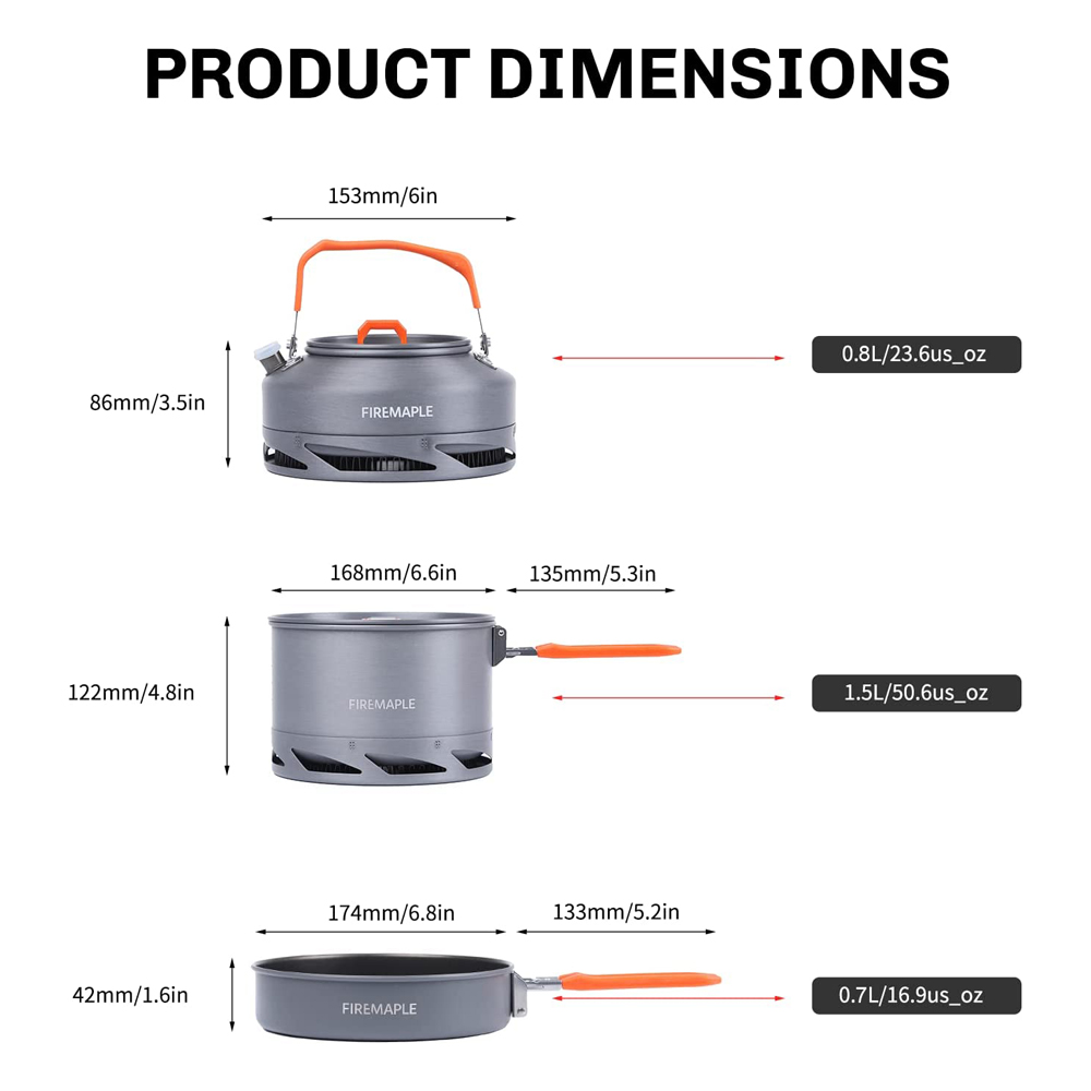 Fire Maple Camping Cookware Ut - огляд і ціна Camping Cooking And Dining Set