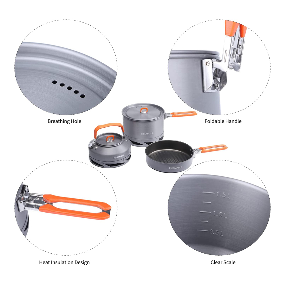 Fire Maple Camping Cookware Ut - огляд і ціна Camping Cooking And Dining Set
