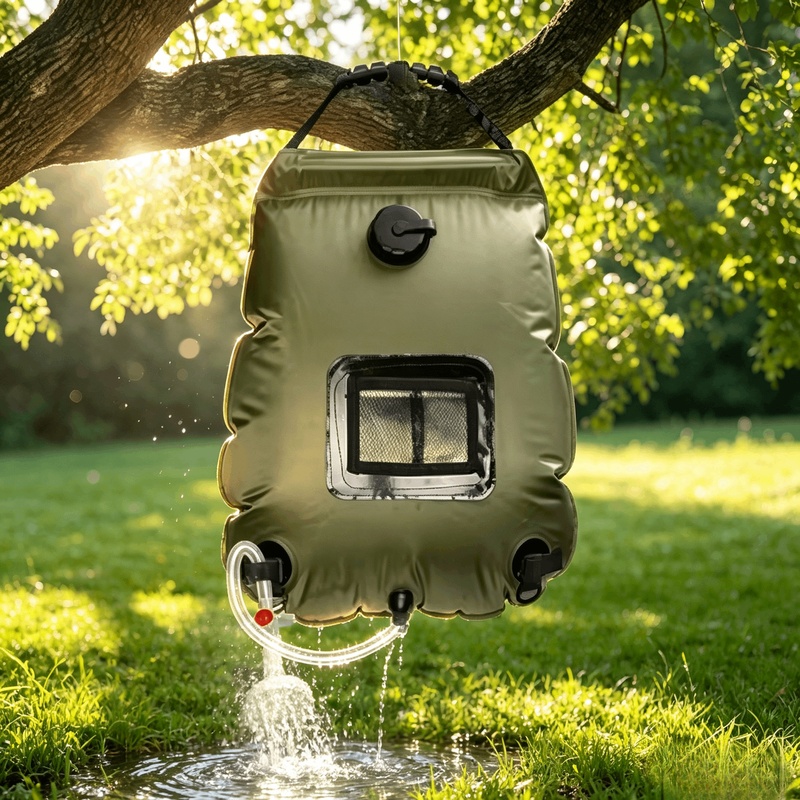 20L 5 Gallon Solar Camping Sho - огляд і ціна Camping Cooking Bag