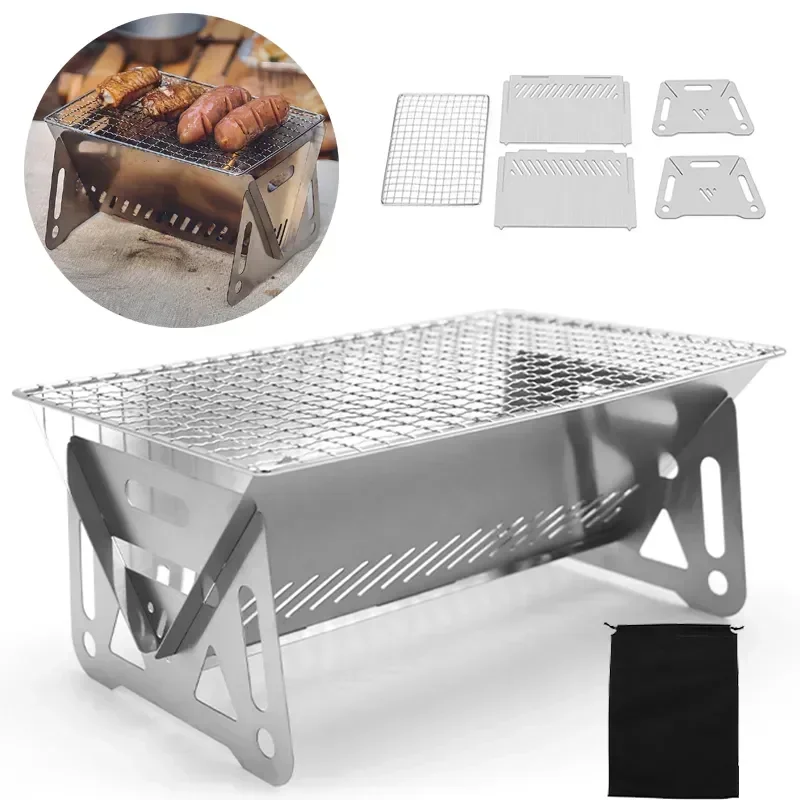 Portable Folding Barbecue Gril - огляд і ціна Charcoal Chimney Starter
